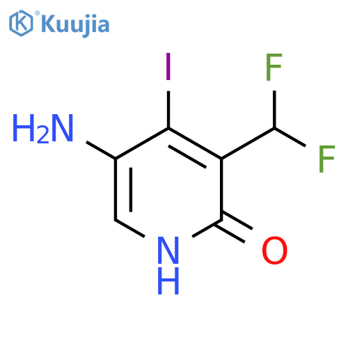 5-Amino-3-(difluoromethyl)-2-hydroxy-4-iodopyridine structure