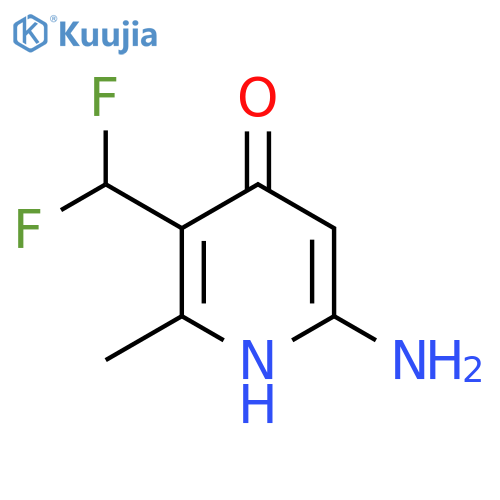 6-Amino-3-(difluoromethyl)-4-hydroxy-2-methylpyridine structure