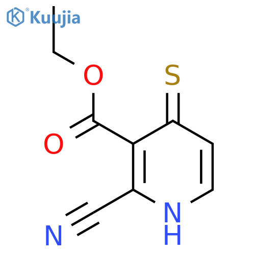 Ethyl 2-cyano-4-mercaptonicotinate structure