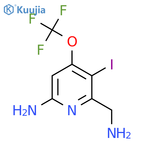 6-Amino-2-(aminomethyl)-3-iodo-4-(trifluoromethoxy)pyridine structure