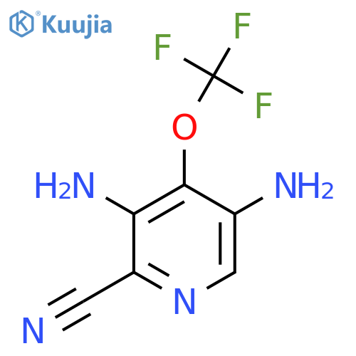 2-Cyano-3,5-diamino-4-(trifluoromethoxy)pyridine structure
