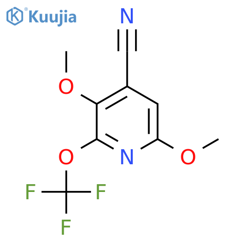 4-Cyano-3,6-dimethoxy-2-(trifluoromethoxy)pyridine structure