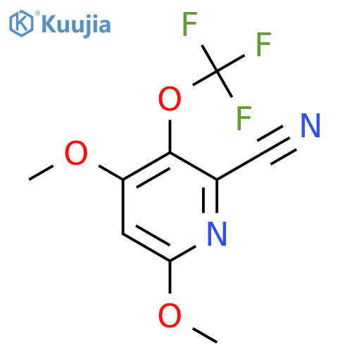 2-Cyano-4,6-dimethoxy-3-(trifluoromethoxy)pyridine structure