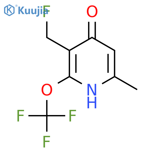 3-(Fluoromethyl)-4-hydroxy-6-methyl-2-(trifluoromethoxy)pyridine structure