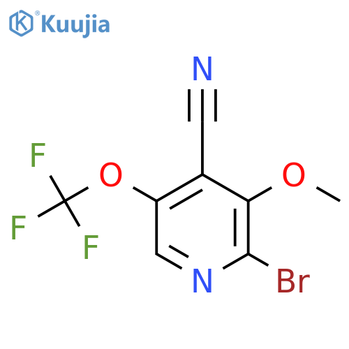 2-Bromo-4-cyano-3-methoxy-5-(trifluoromethoxy)pyridine structure