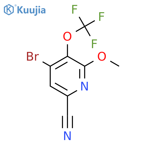 4-Bromo-6-cyano-2-methoxy-3-(trifluoromethoxy)pyridine structure