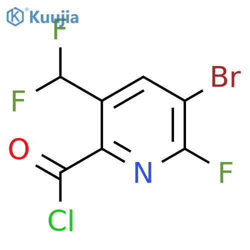 3-Bromo-5-(difluoromethyl)-2-fluoropyridine-6-carbonyl chloride structure