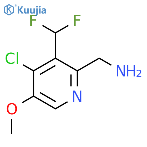2-(Aminomethyl)-4-chloro-3-(difluoromethyl)-5-methoxypyridine structure