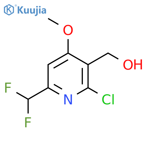 2-Chloro-6-(difluoromethyl)-4-methoxypyridine-3-methanol structure