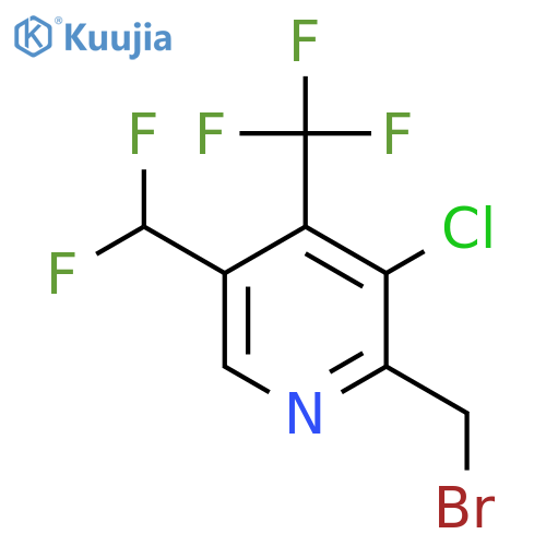 2-(Bromomethyl)-3-chloro-5-(difluoromethyl)-4-(trifluoromethyl)pyridine structure