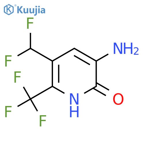 3-Amino-5-(difluoromethyl)-2-hydroxy-6-(trifluoromethyl)pyridine structure
