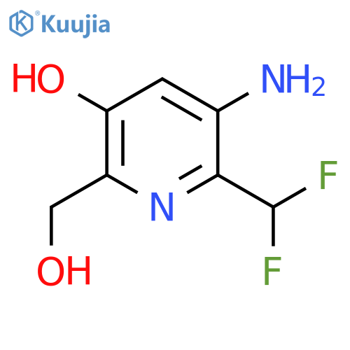 3-Amino-2-(difluoromethyl)-5-hydroxypyridine-6-methanol structure