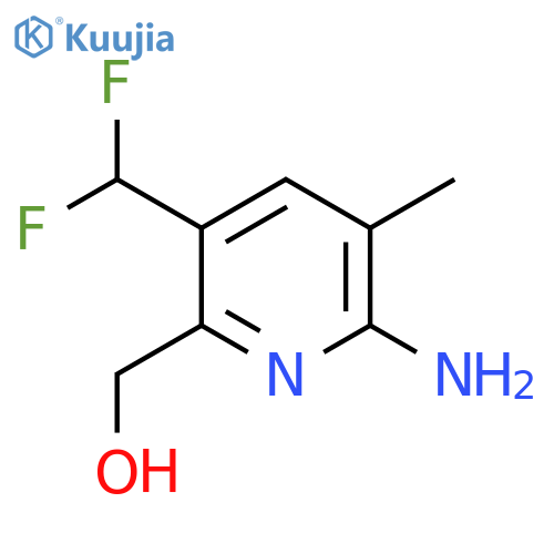 2-Amino-5-(difluoromethyl)-3-methylpyridine-6-methanol structure