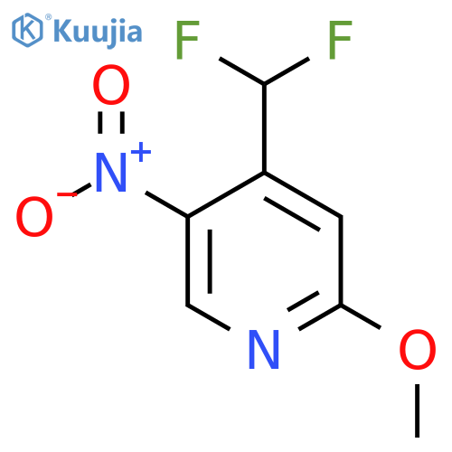 4-(Difluoromethyl)-2-methoxy-5-nitropyridine structure