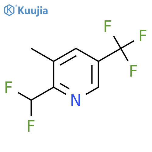 2-(Difluoromethyl)-3-methyl-5-(trifluoromethyl)pyridine structure
