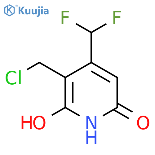 3-(Chloromethyl)-4-(difluoromethyl)-2,6-dihydroxypyridine structure