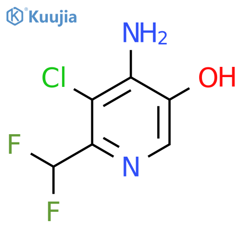 4-Amino-3-chloro-2-(difluoromethyl)-5-hydroxypyridine structure