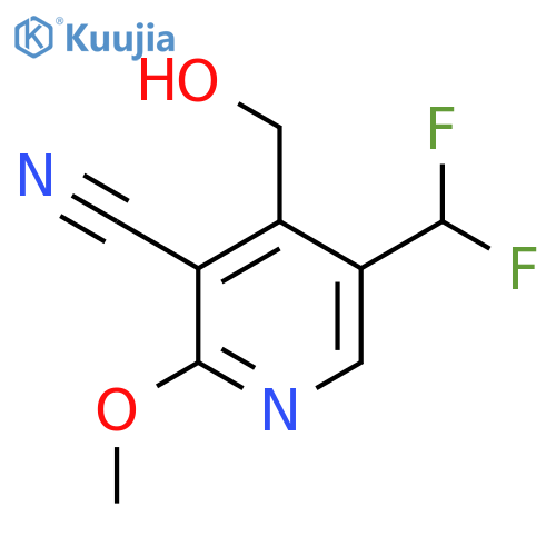 3-Cyano-5-(difluoromethyl)-2-methoxypyridine-4-methanol structure