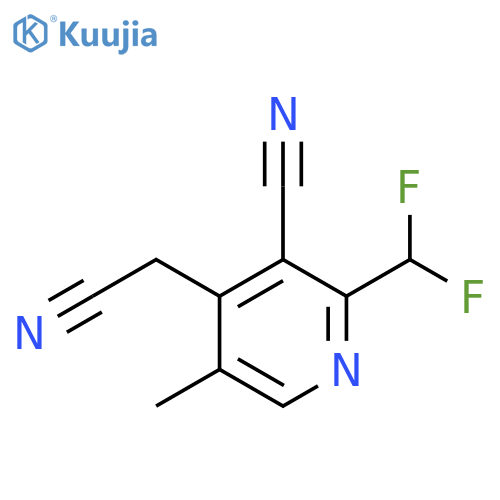 3-Cyano-2-(difluoromethyl)-5-methylpyridine-4-acetonitrile structure
