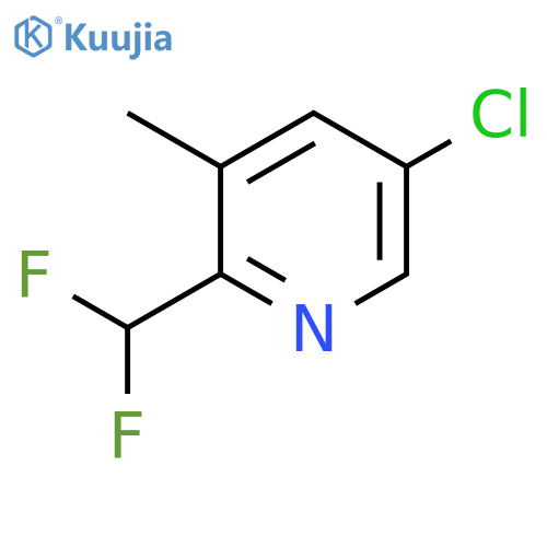 5-Chloro-2-(difluoromethyl)-3-methylpyridine structure