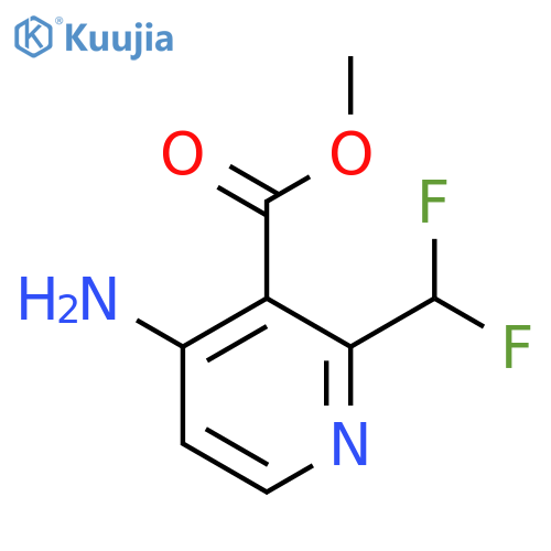 Methyl 4-amino-2-(difluoromethyl)pyridine-3-carboxylate structure