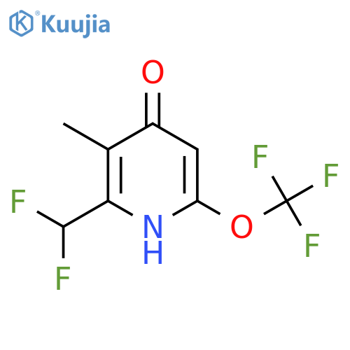 2-(Difluoromethyl)-4-hydroxy-3-methyl-6-(trifluoromethoxy)pyridine structure