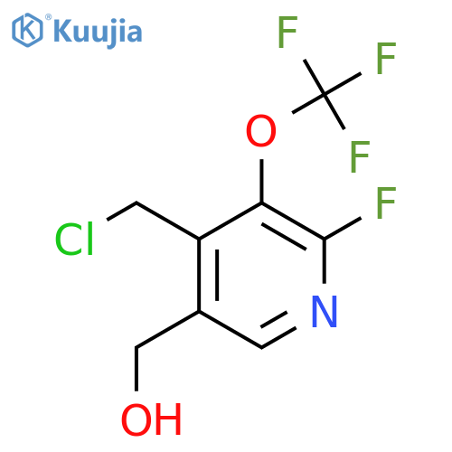 4-(Chloromethyl)-2-fluoro-3-(trifluoromethoxy)pyridine-5-methanol structure