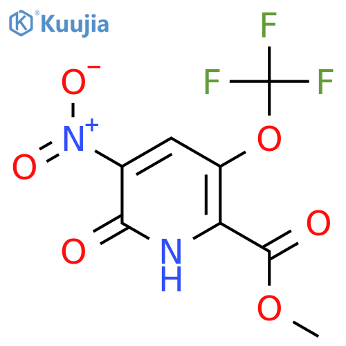 Methyl 2-hydroxy-3-nitro-5-(trifluoromethoxy)pyridine-6-carboxylate structure