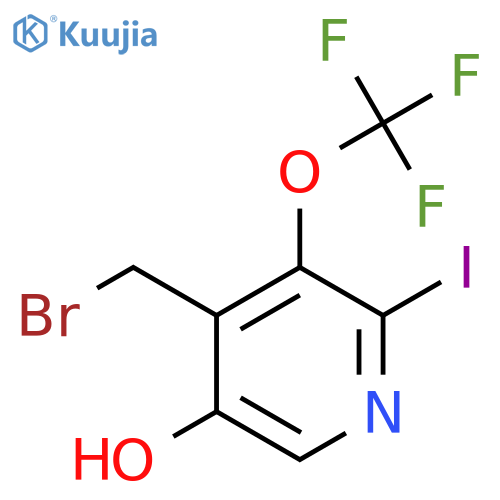 4-(Bromomethyl)-5-hydroxy-2-iodo-3-(trifluoromethoxy)pyridine structure