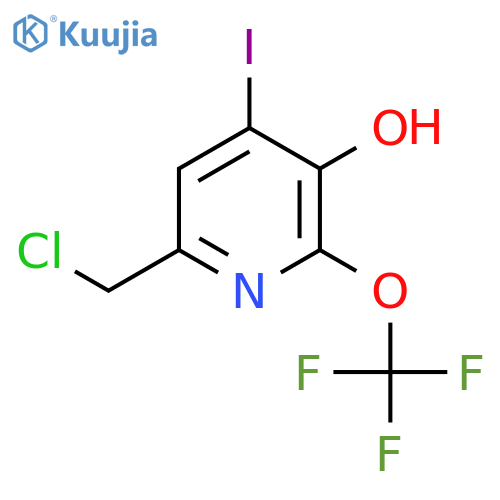 6-(Chloromethyl)-3-hydroxy-4-iodo-2-(trifluoromethoxy)pyridine structure