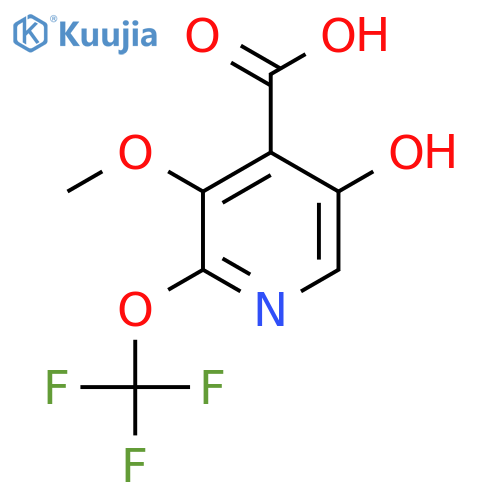 5-Hydroxy-3-methoxy-2-(trifluoromethoxy)pyridine-4-carboxylic acid structure