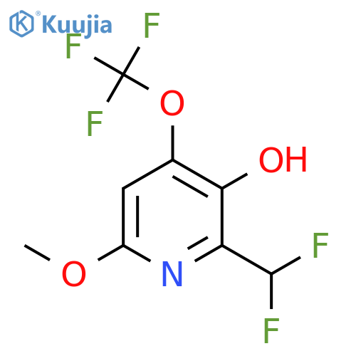 2-(Difluoromethyl)-3-hydroxy-6-methoxy-4-(trifluoromethoxy)pyridine structure