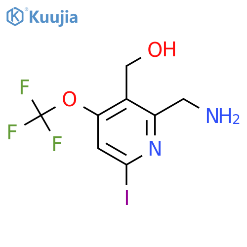 2-(Aminomethyl)-6-iodo-4-(trifluoromethoxy)pyridine-3-methanol structure