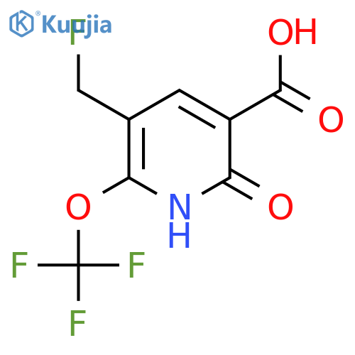 3-(Fluoromethyl)-6-hydroxy-2-(trifluoromethoxy)pyridine-5-carboxylic acid structure