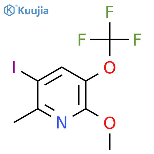 3-Iodo-6-methoxy-2-methyl-5-(trifluoromethoxy)pyridine structure