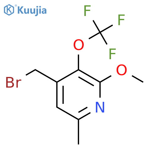 4-(Bromomethyl)-2-methoxy-6-methyl-3-(trifluoromethoxy)pyridine structure