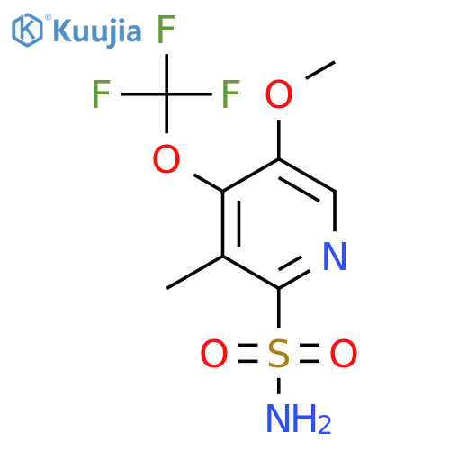 5-Methoxy-3-methyl-4-(trifluoromethoxy)pyridine-2-sulfonamide structure