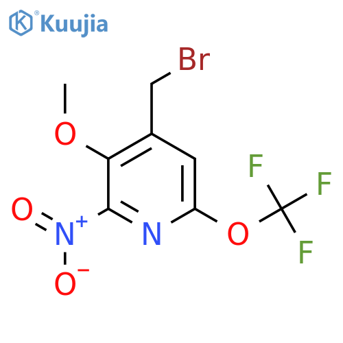 4-(Bromomethyl)-3-methoxy-2-nitro-6-(trifluoromethoxy)pyridine structure