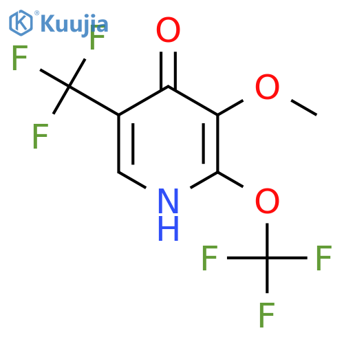 4-Hydroxy-3-methoxy-2-(trifluoromethoxy)-5-(trifluoromethyl)pyridine structure
