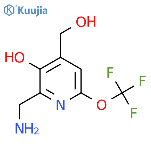 2-(Aminomethyl)-3-hydroxy-6-(trifluoromethoxy)pyridine-4-methanol structure