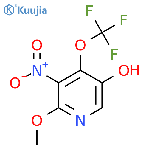 5-Hydroxy-2-methoxy-3-nitro-4-(trifluoromethoxy)pyridine structure