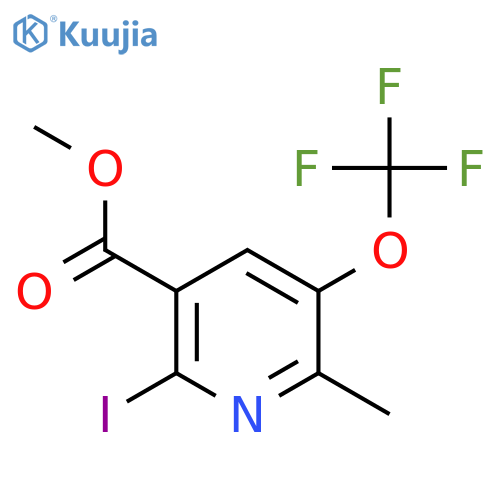 Methyl 2-iodo-6-methyl-5-(trifluoromethoxy)pyridine-3-carboxylate structure