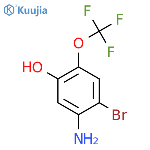 2-Bromo-5-hydroxy-4-(trifluoromethoxy)aniline structure