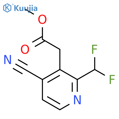 Methyl 4-cyano-2-(difluoromethyl)pyridine-3-acetate structure