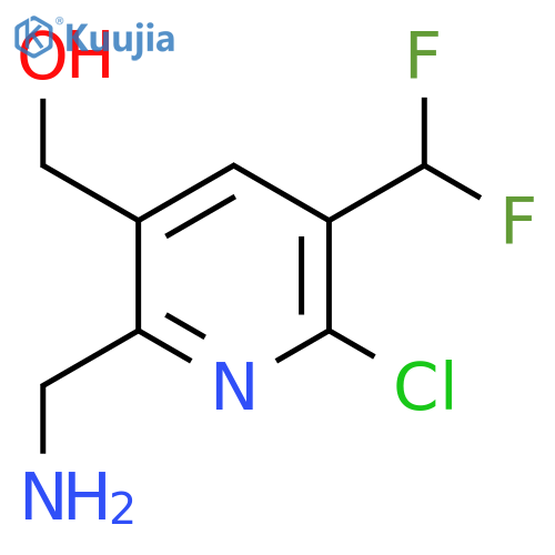 2-(Aminomethyl)-6-chloro-5-(difluoromethyl)pyridine-3-methanol structure