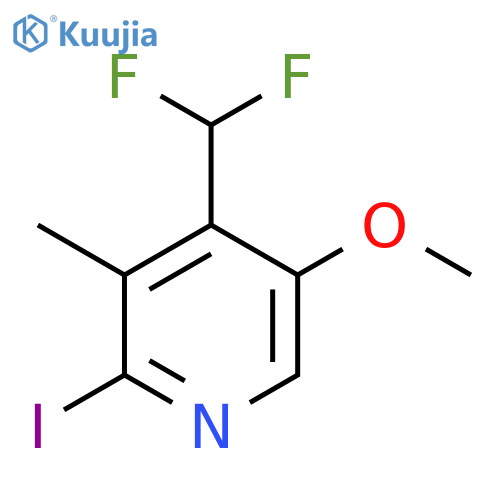 4-(Difluoromethyl)-2-iodo-5-methoxy-3-methylpyridine structure