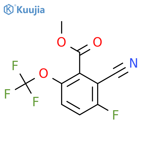 Methyl 2-cyano-3-fluoro-6-(trifluoromethoxy)benzoate structure
