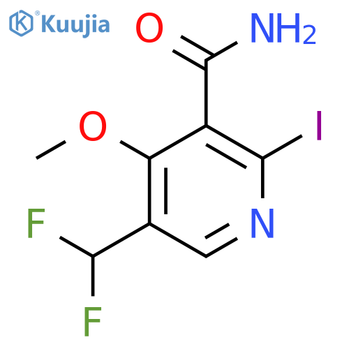 5-(Difluoromethyl)-2-iodo-4-methoxypyridine-3-carboxamide structure