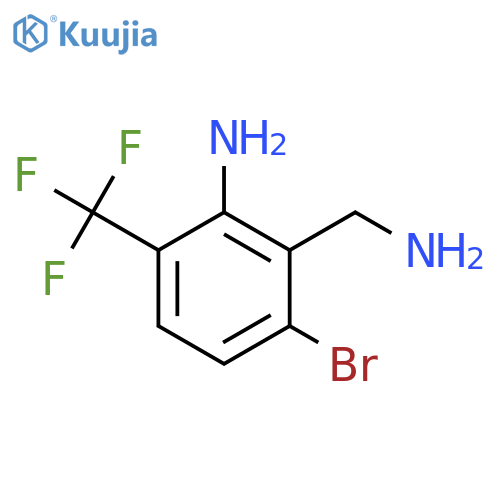 2-Amino-6-bromo-3-(trifluoromethyl)benzylamine structure