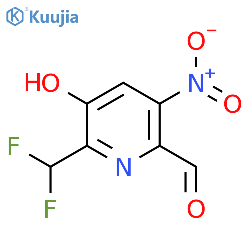 2-(Difluoromethyl)-3-hydroxy-5-nitropyridine-6-carboxaldehyde structure